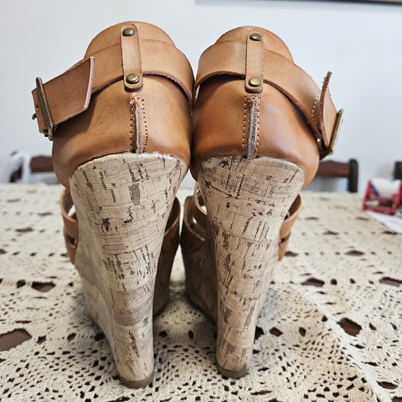 City Snappers platform wedge heels size 9 - Picture 9 of 12